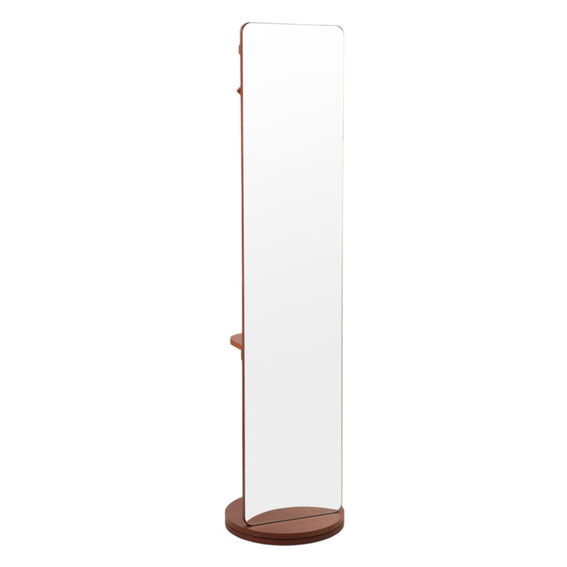 Rectangle Floor Mirror with Shelves, 168 cm H x 40 cm W