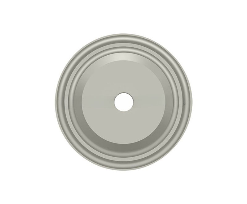Plaque de base pour boutons Deltana BPRC150U15, 1-1 / 2 po de diamètre, nickel brossé, Nickel brossé