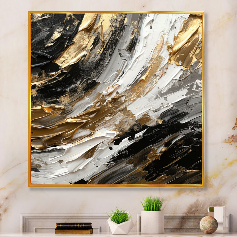 «Mystery Awakening», reproduction d'art sur toile, H 30 po x l 30 po x P 1 po, Toile avec cadre flottant or