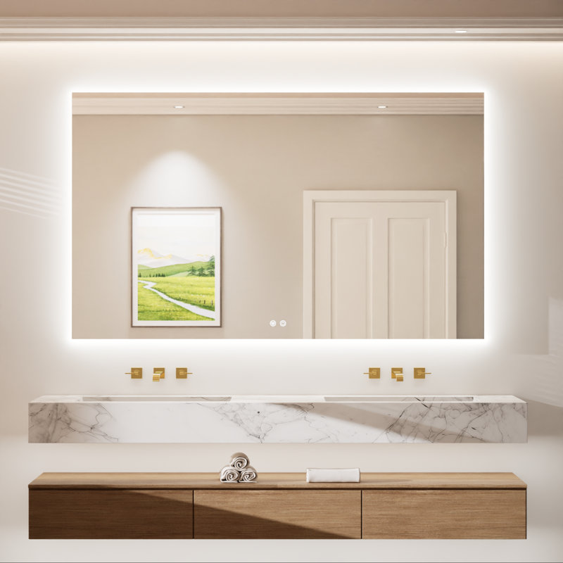 Armadale Backlit LED Anti-Fog Bathroom Mirror, 36" x 60"
