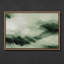 «Abstract Green Landscape with Dynamic Inspired», art mural encadré-1892856921-1892856935