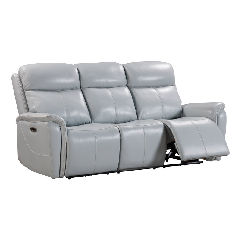 Canapé inclinable électrique Allysia, Gris couturier