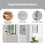 Armoire de salle de bain autoportante Naleigha-1174489985