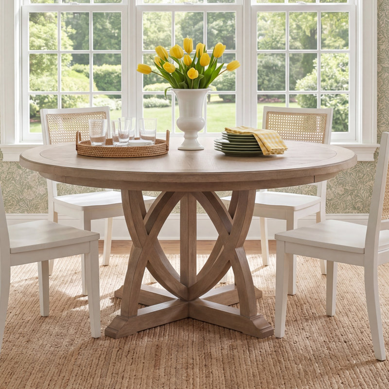 Dana Heights 74" Round Table with 20" Leaf