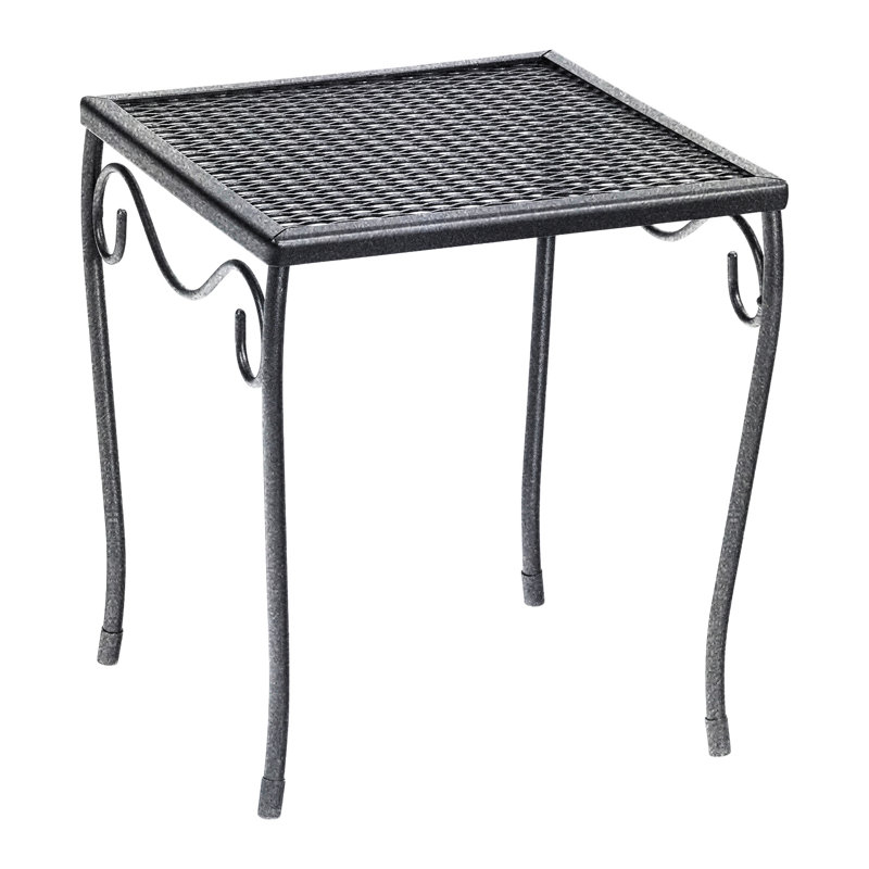Briarwood Outdoor Square Side Table, Chestnut Brown, 12.5" W x 12.5" L x 13.7" H