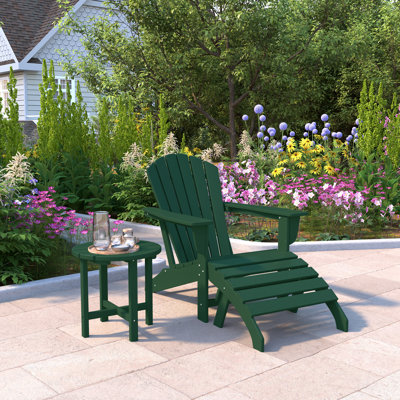 Chaise Adirondack en plastique avec repose-pieds Altura