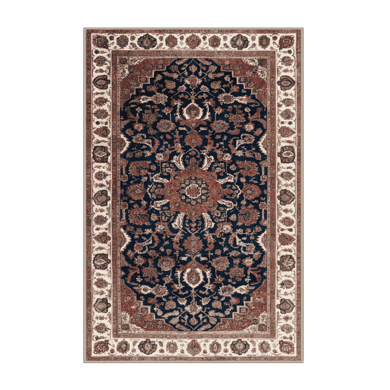 Tapis brun lavable à la machine, Rectangle 5 pi x 8 pi