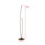 Lampe sur pied DEL Sophia avec motif ondulé sculptural et interrupteur au pied Sophia-133231760