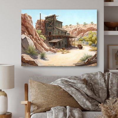 " Arizona Wild West Gold Mine II " Graphic Art Print