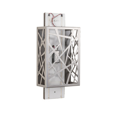 Quadrato Steel LED Flush Mounted Sconce