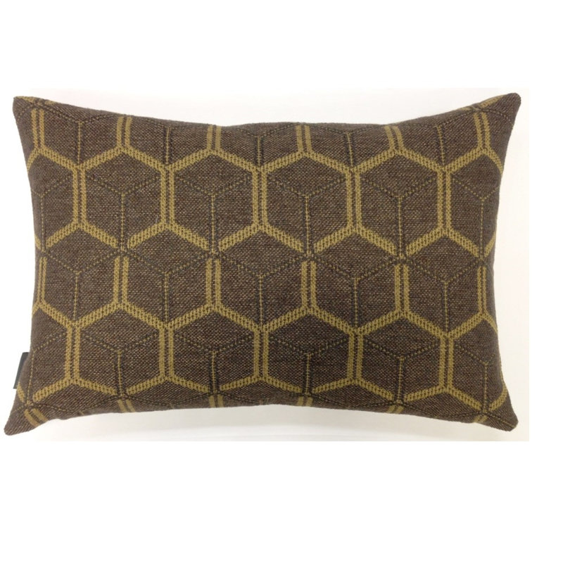 Coussin lombaire géométrique plumes Schaaf, Tempête
