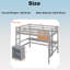 Wood Frame Loft Bed With Desk And Writing Board-1025914173-1025914168