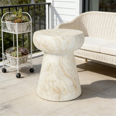 Table d'appoint en béton à piédestal moderne Modern