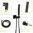 Square Shower With Dual Heads - 12 Inch Wall Mount Oil Bronze Head Finish