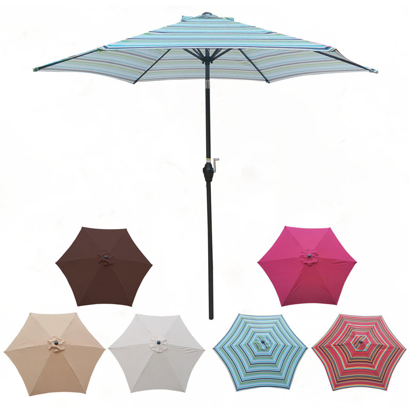 9FT UMBRELLA , Blue Striped