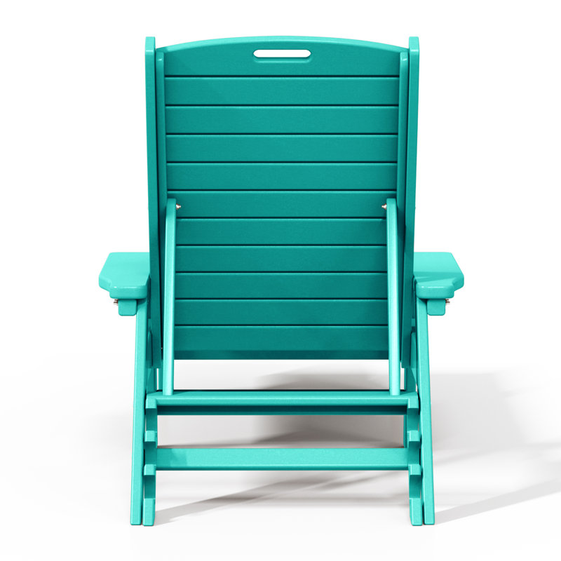 Laguna Outdoor Chaise Lounge with Table, Turquoise