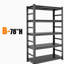 Étagères de rangement Étagère en métal robuste à 5 niveaux Étagères réglables et support de rangement Étagère de garage de cuisine H78 * W47.2 * P18-894446375-894446373