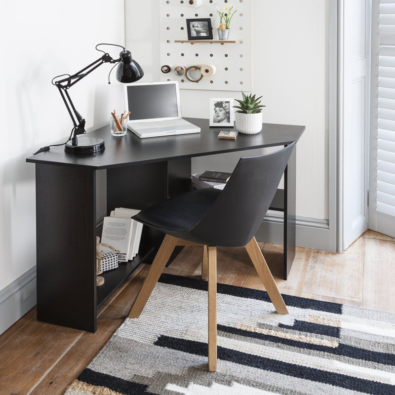 Glenhaven Corner Computer Desk, Black