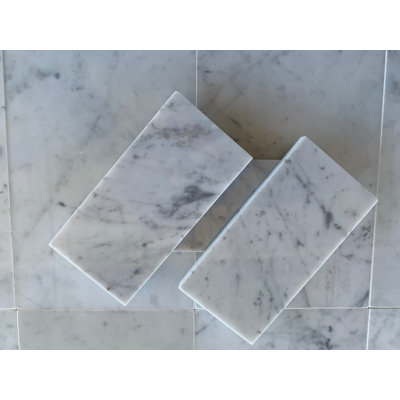 Carrara 3"x6" Polished Subway Tile