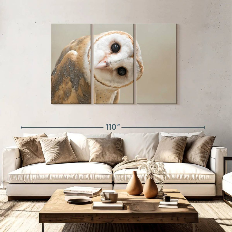 Barn Owl Gaze, 48" H x 74" W