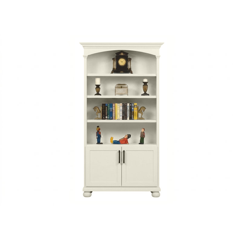 Bibliothèque en bois massif Modern Premiere, Soft White