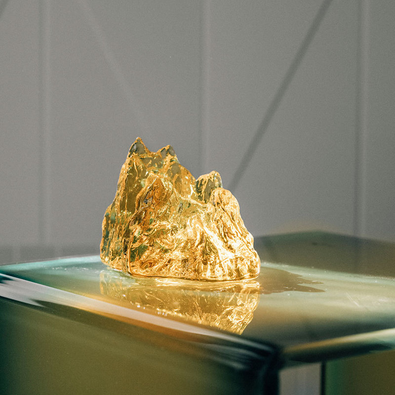 The Rock Votive Candle Holder, Yellow