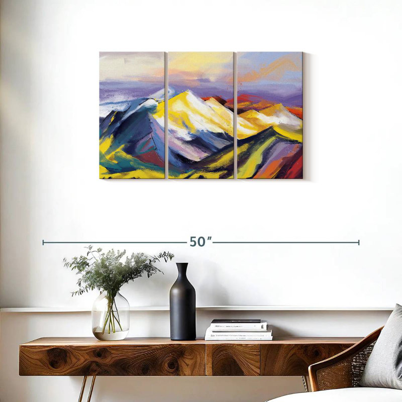 Paysage abstrait Avery Ridge, H 20 po x l 33 po