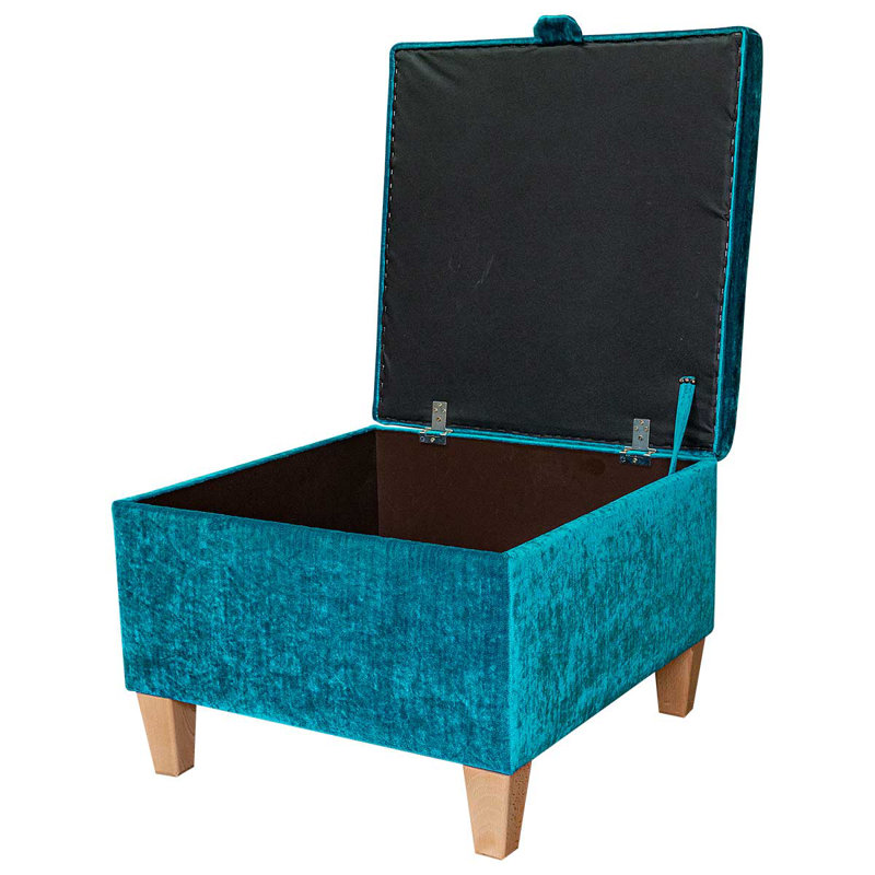 Chenille and Polyester Blend Upholstered Bench