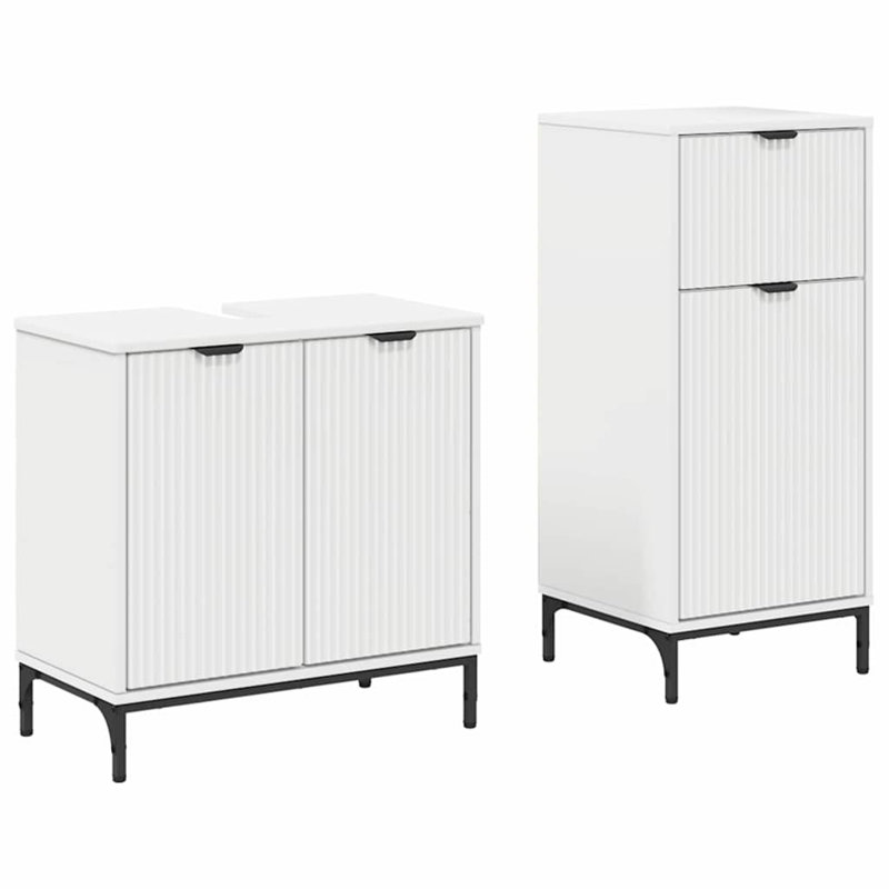 Bathroom Storage Furniture Set, White