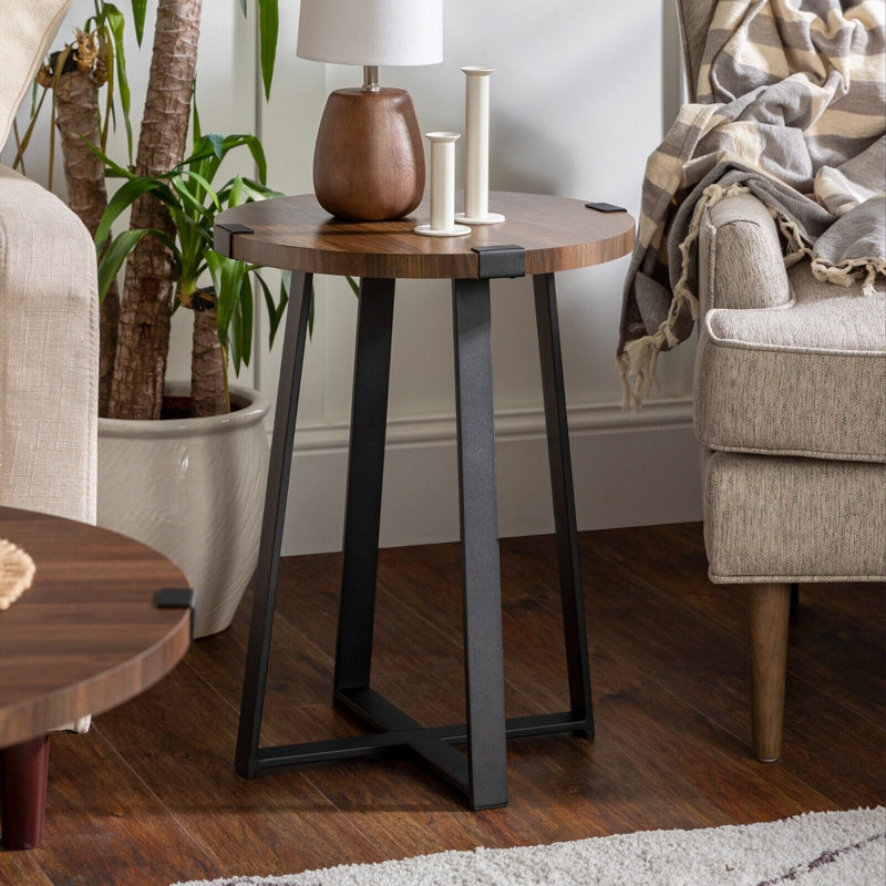 Valley Sled End Table, Dark Walnut