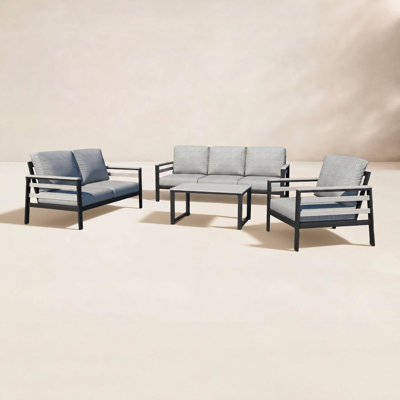 Townsend - Person Patio Conversation Set with Cushions