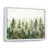 White Floater Framed