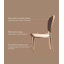 Chaise de salle à manger moderne en acier inoxydable