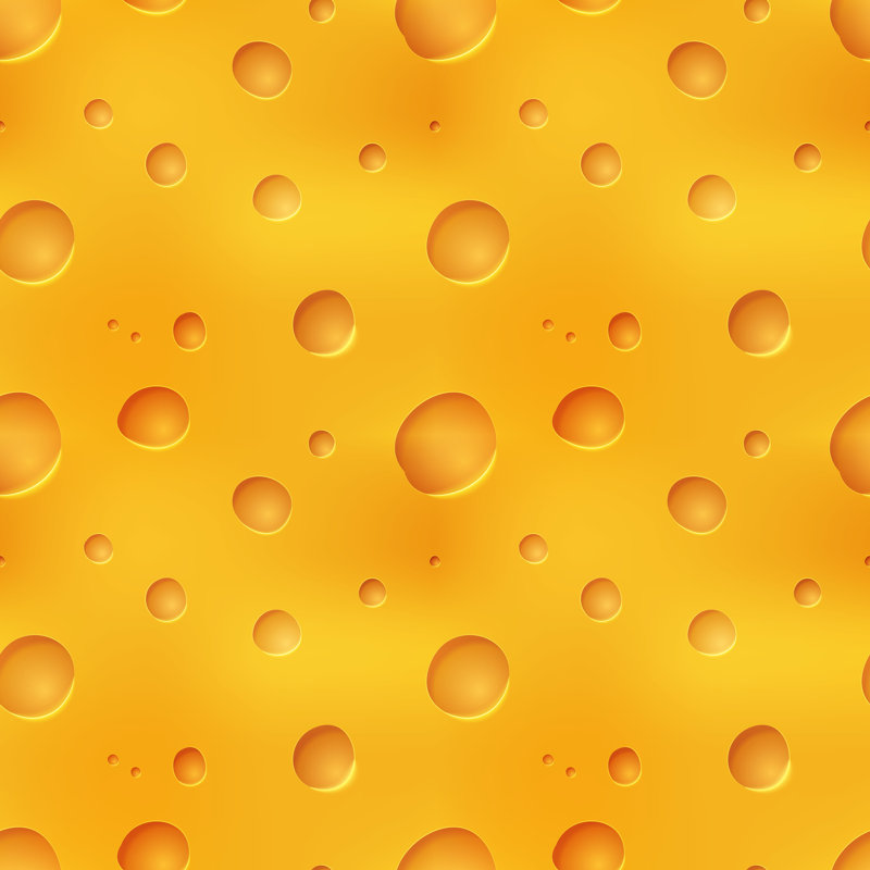Tasty Yellow Cheesy by Evgenii_Bobrov - Wrapped Canvas Print, 30cm H x 30cm W