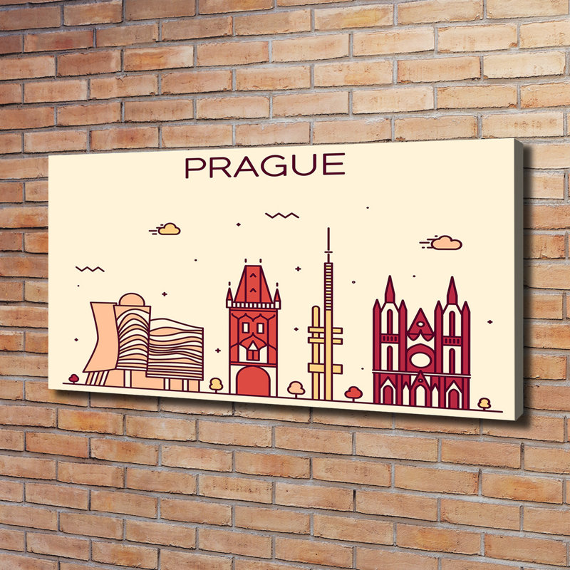 Prague Buildings - Wrapped Canvas Print