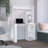 Maine Desk With Hutch And  Shelves-1004223684