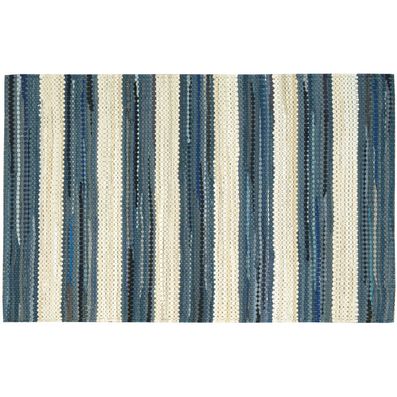 Mayfair Cotton Striped Indoor Rug, Rectangle 2' x 3'