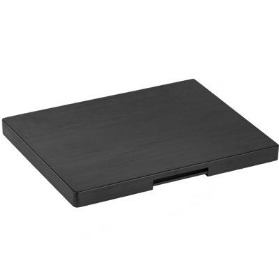 Appliance Slider, Wooden Sliding Tray For Coffee Maker,Classic Black- Wide