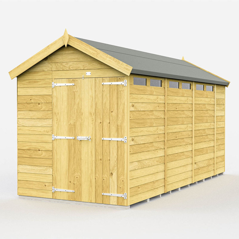 Apex Security Shed - Double Door, 217 "H x 214 "W x 454 "D