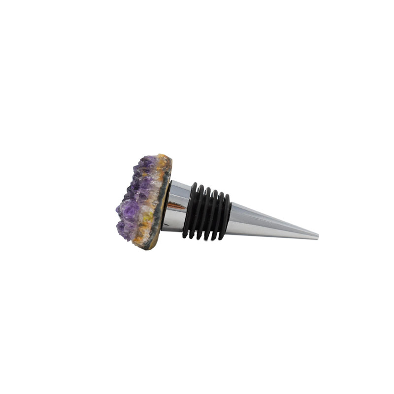 Devoe Stone Bottle Stopper, Amethyst