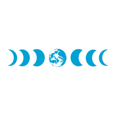 Décalcomanie murale phases de lune