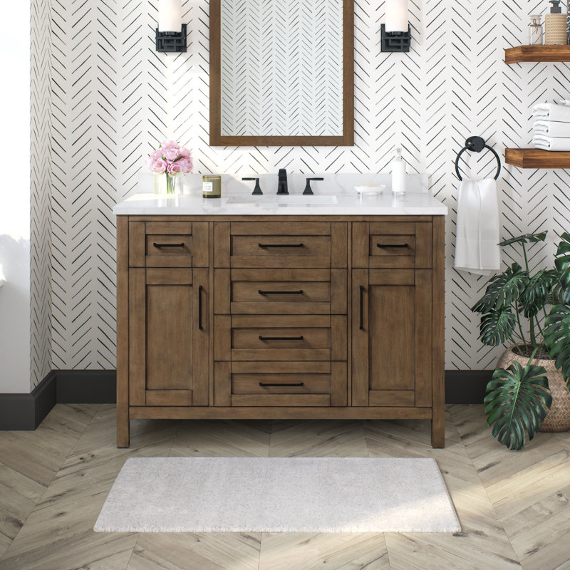 OVE Decors Tahoe 48" Single Bathroom Vanity, Almond Latte