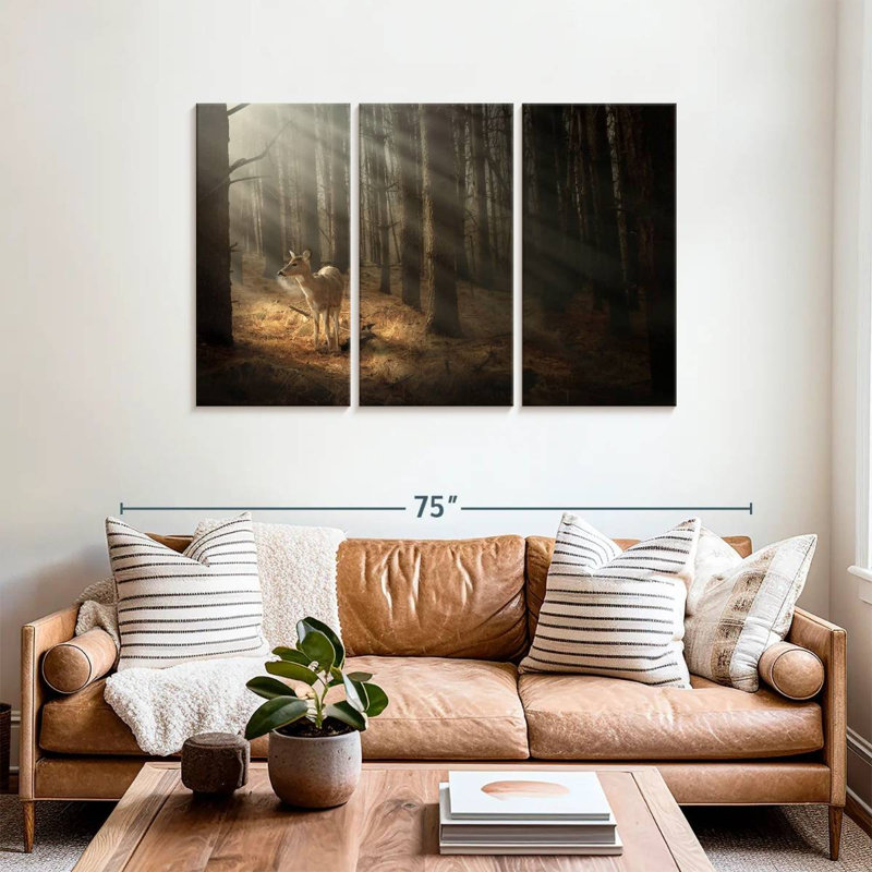 Forest Deer, 36" H x 57" W