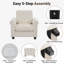 Chaise à accoudoirs roulés 37 po-81828247