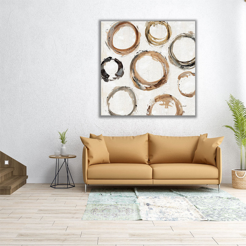 Abstrait abstrait - impression sur toile, H 12 po x l 12 po