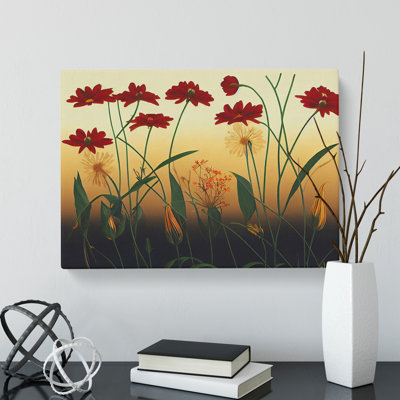 Delightful Wildflowers Floral - Wrapped Canvas