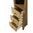 20 Inch Open Shelving Bath Storage Cabinet in Chocolate Oak-1907140528-1911141108