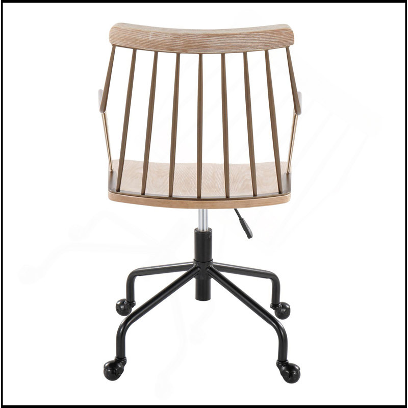 Chaise de bureau confortable et ergonomique avec réglages réglables et look élégant, Blanchies