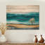 Doré, rêve doré de paysage de prairies - prairies, art mural sur bois de pin naturel-205905836