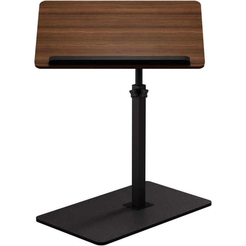 Table d'appoint à hauteur ajustable en forme de C avec bureau pivotant et pivotant, conception pliable pour les petits espaces, utilisation multifonctionnelle